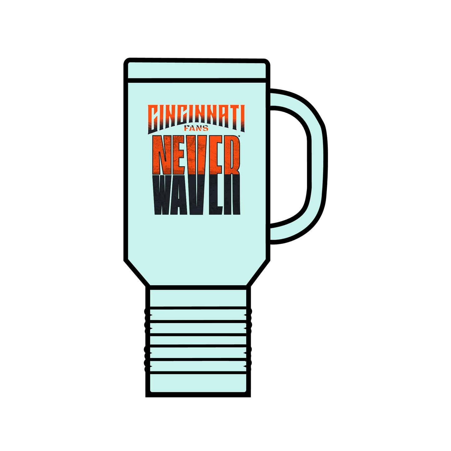 Cincinnati Fans Never Waver Insulated Travel Mug, 40oz