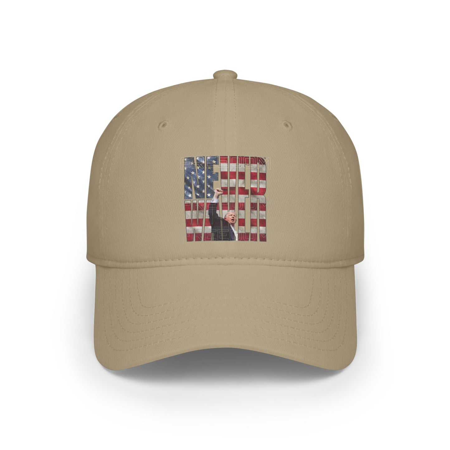 Never Waver Trump Fist Pump Low Profile Baseball Cap