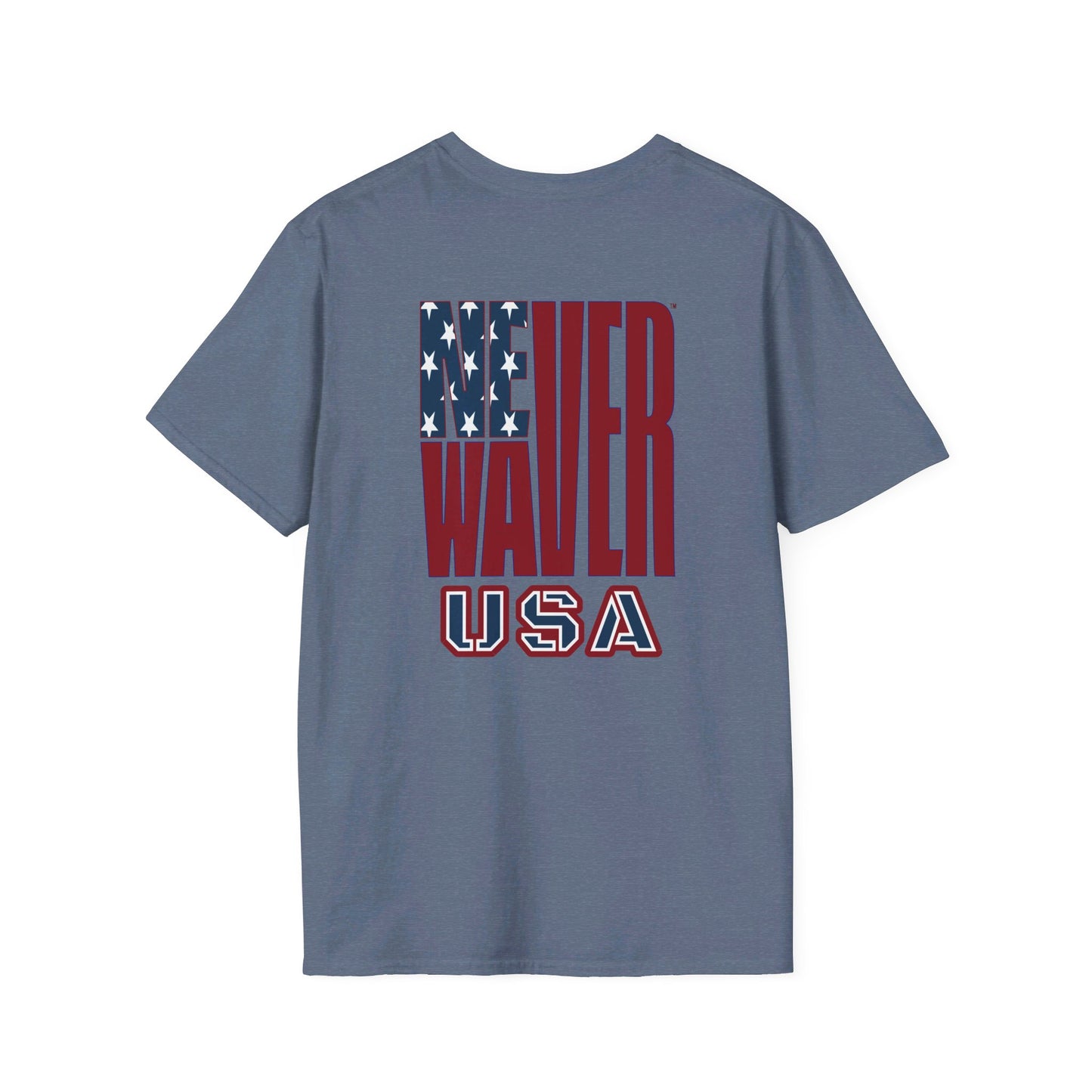 Never Waver USA Unisex Softstyle T-Shirt