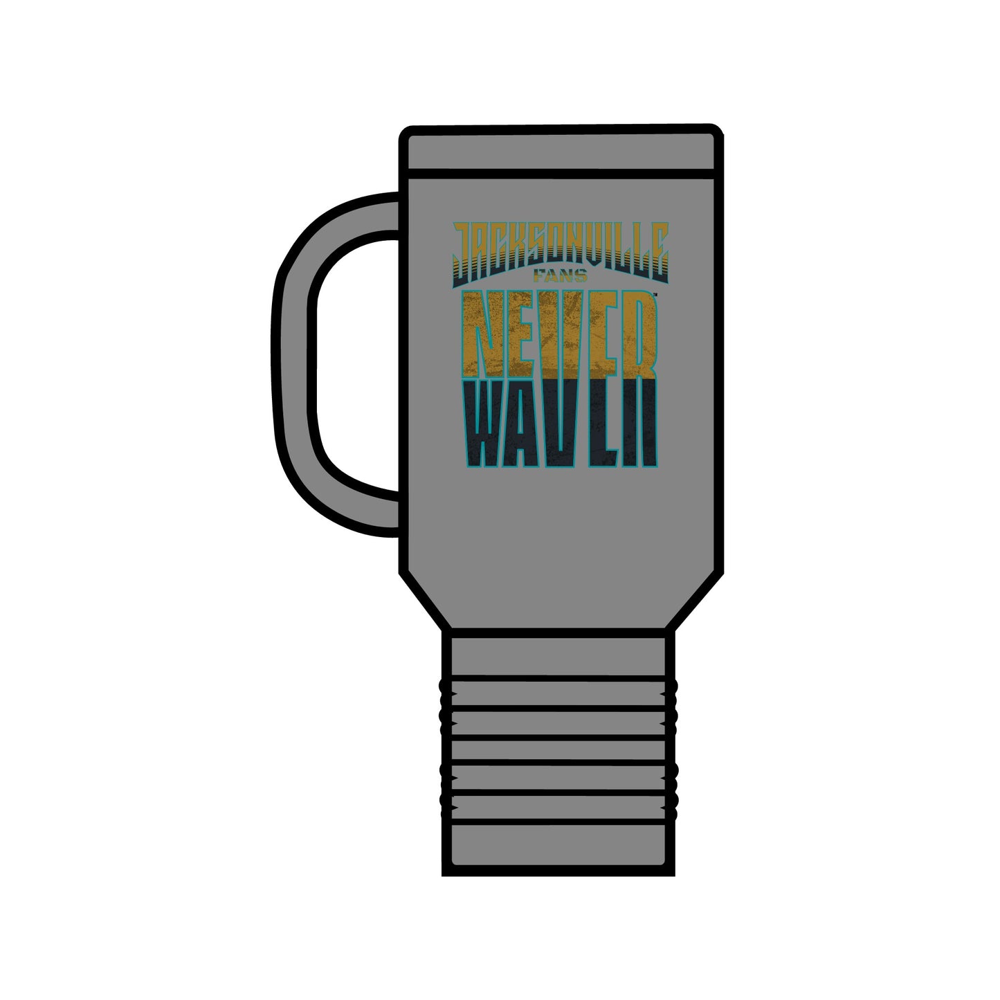 Jacksonville Fans Never Waver Insulated Travel Mug, 40oz