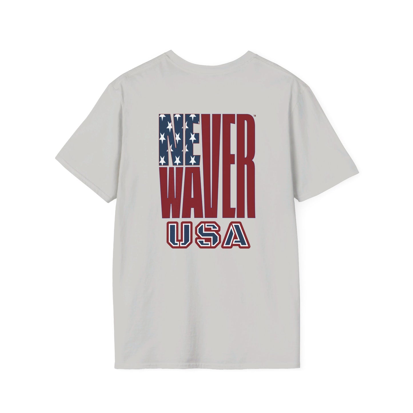 Never Waver USA Unisex Softstyle T-Shirt