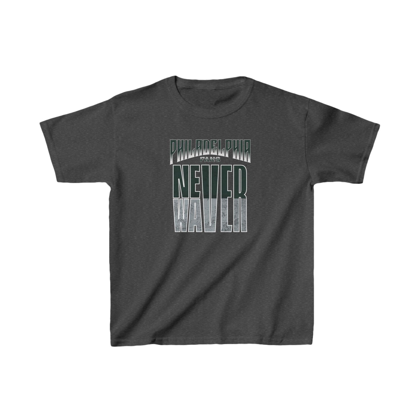 Philadelphia Fans Never Waver Kids Heavy Cotton™ Tee