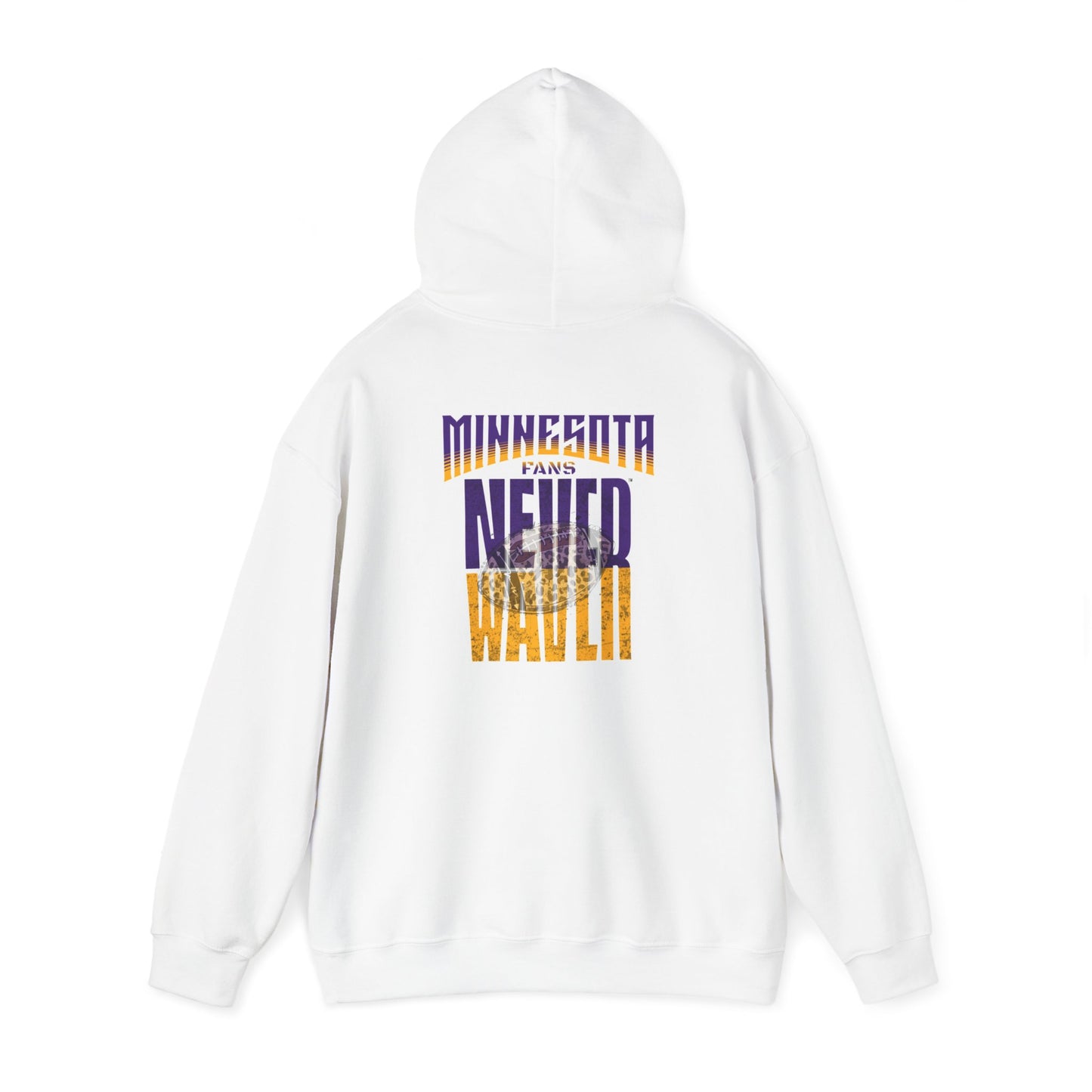 Minnesota Fans Never Waver W-Leopard Football Unisex Heavy Blend™ Hooded Sweatshirt