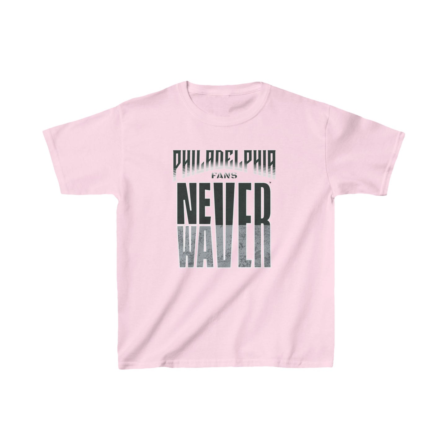 Philadelphia Fans Never Waver Kids Heavy Cotton™ Tee