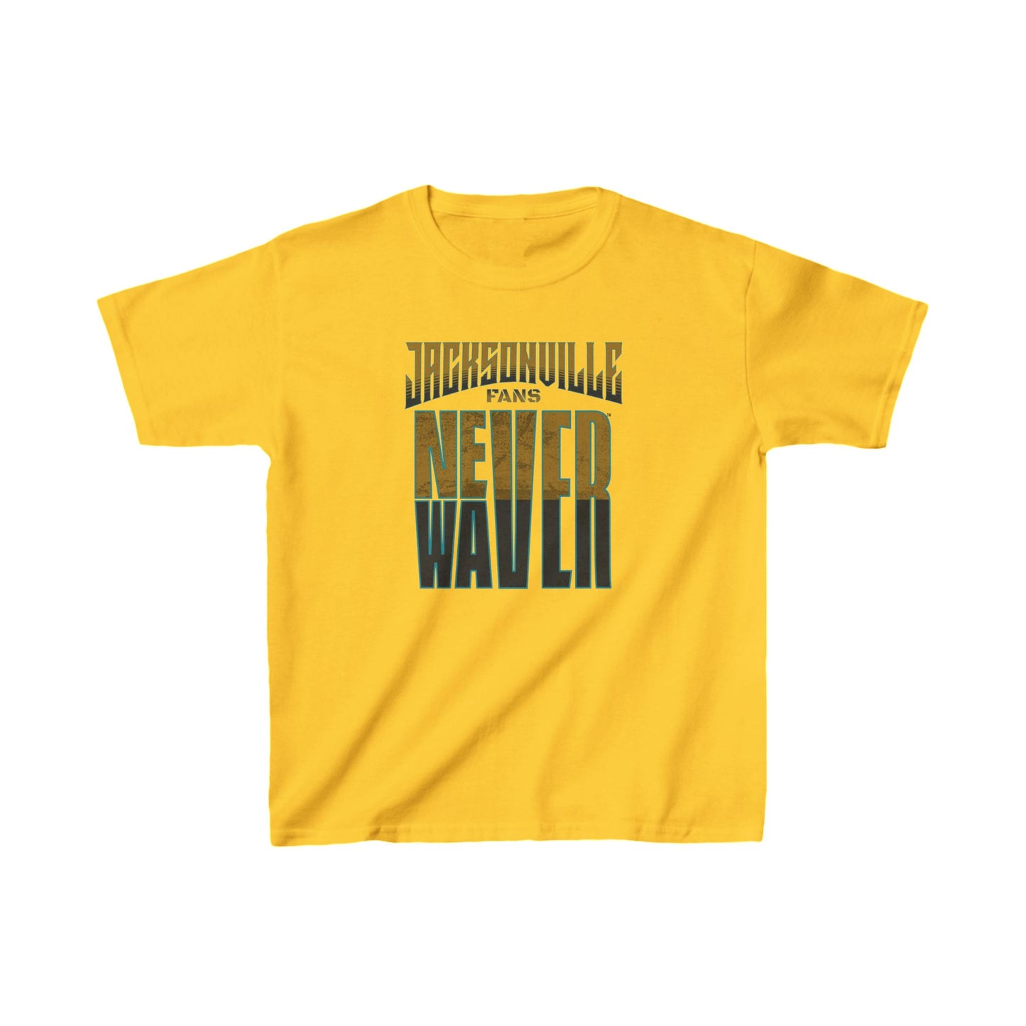 Jacksonville Fans Never Waver Kids Heavy Cotton™ Tee