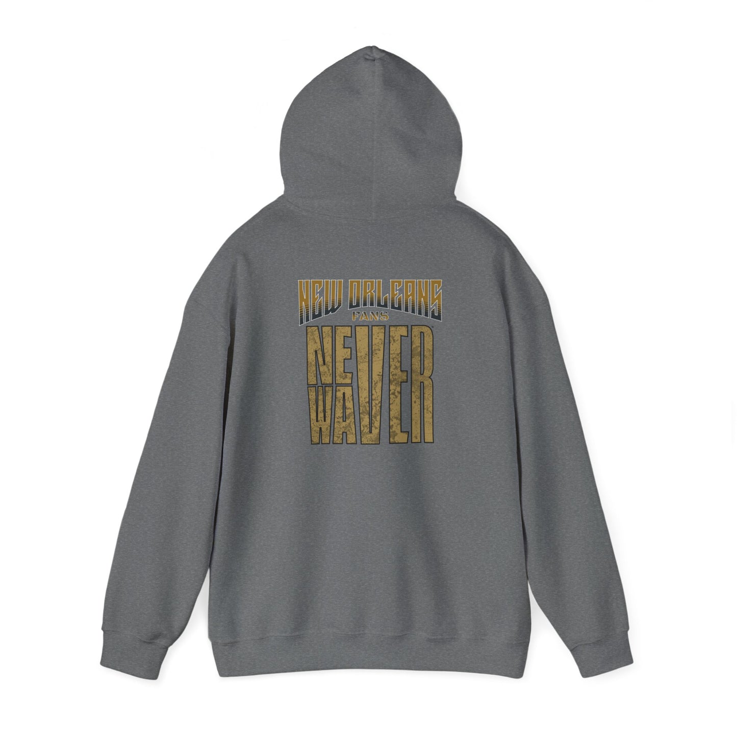 New Orleans Fans Never Waver Unisex Heavy Blend™ Hooded Sweatshirt