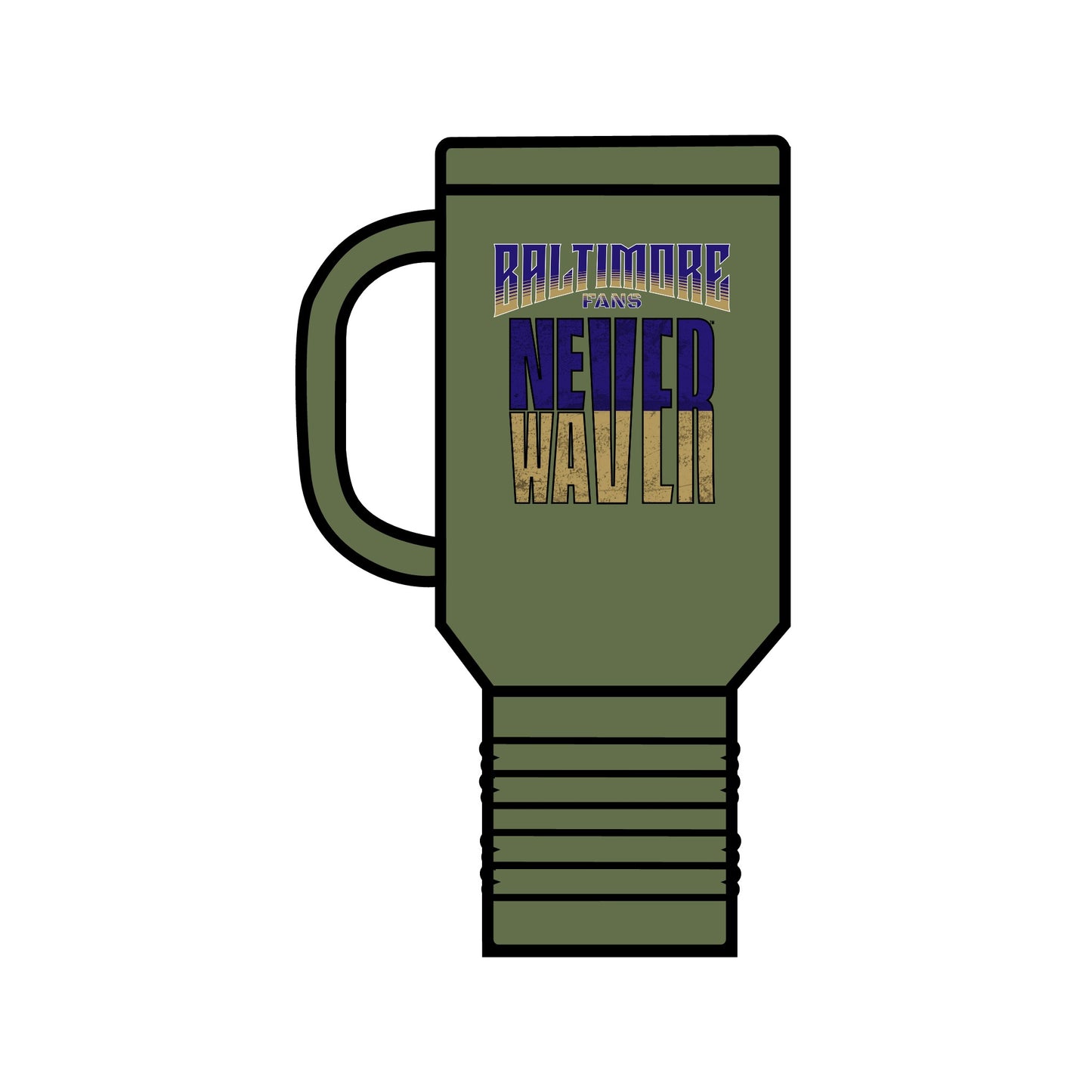 Baltimore Fans Never Waver Insulated Travel Mug, 40oz