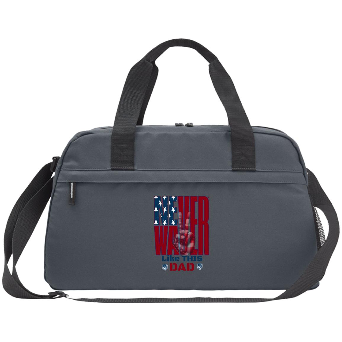 Never Waver Like This Dad Peace American Flag CE057 Core 365 Medium Duffel Bag