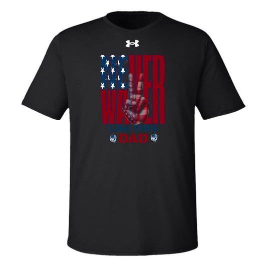 Never Waver Like This Dad Peace American Flag 1376842 Under Armour Team Tech Tee